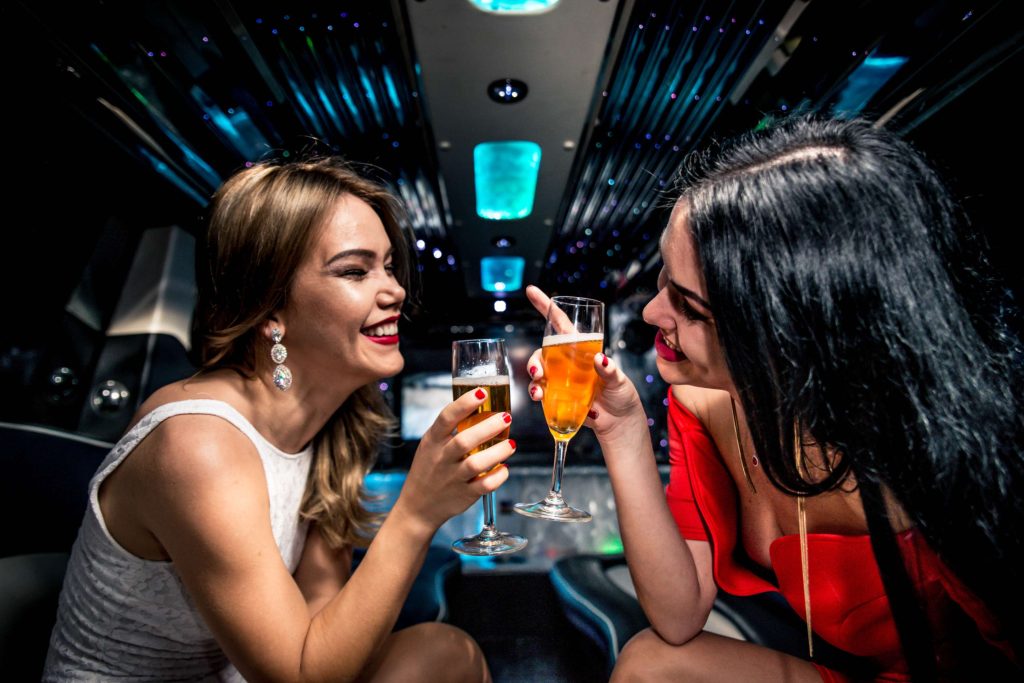 Austin Party Bus 25 Passenger Limo Bus girls partying in bus