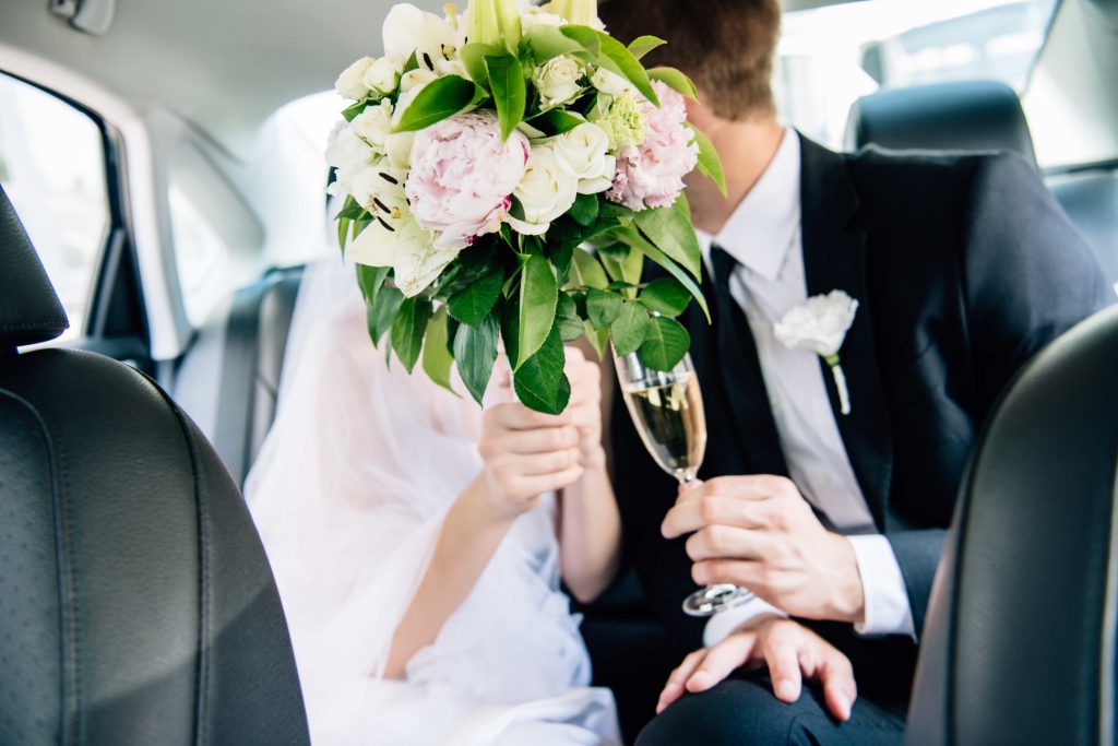 couple married in car