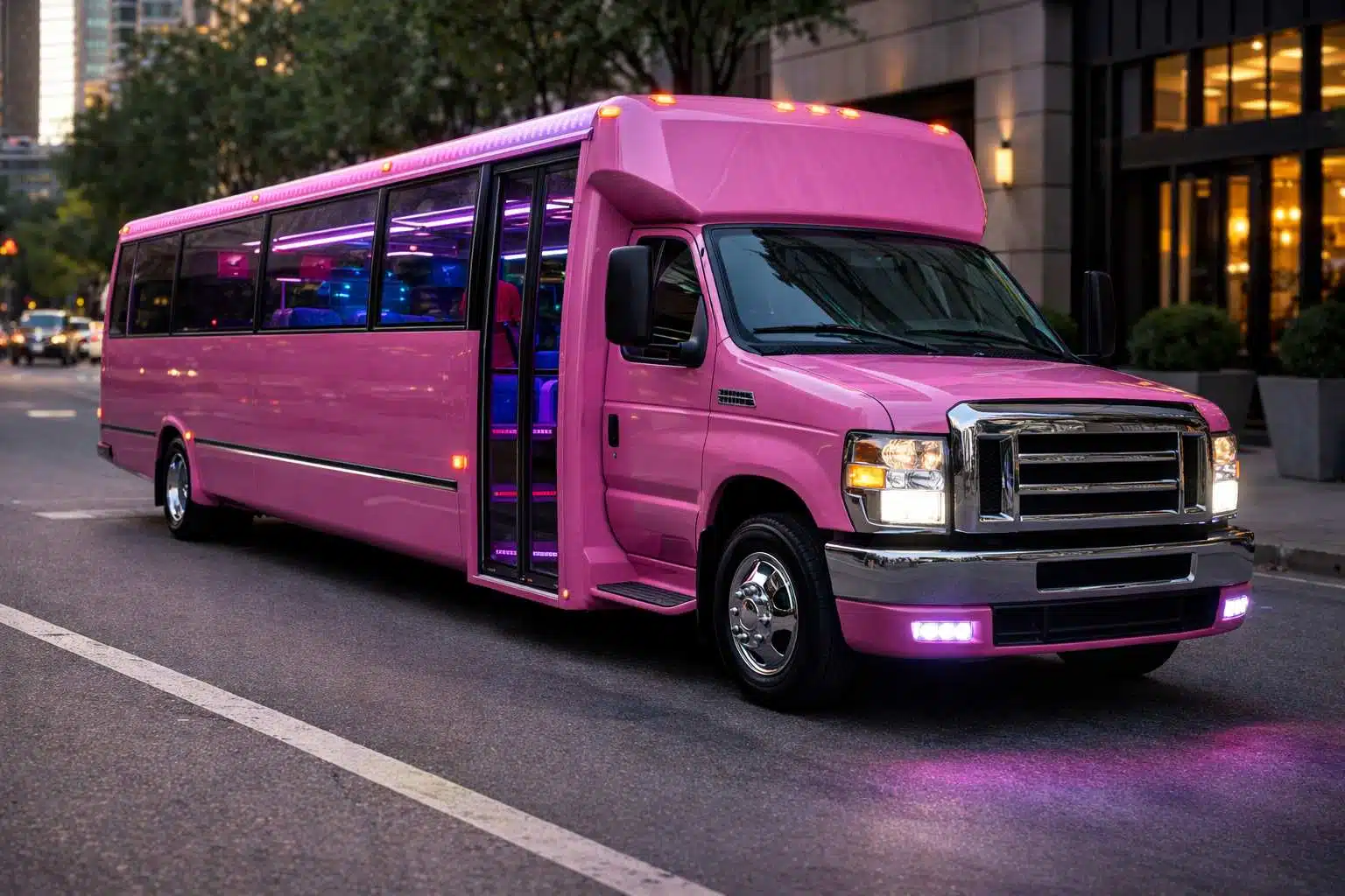 Best Pink Party Bus Rental in Cedar Park Texas