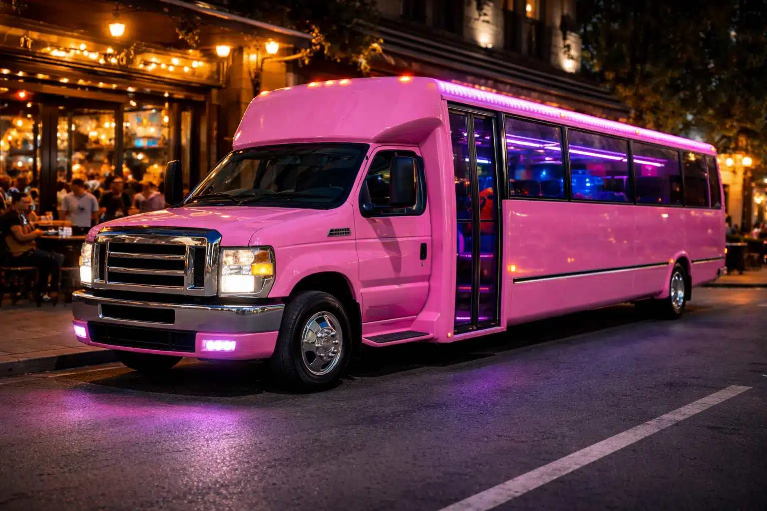 Pink Party Buses in Cedar Park Texas
