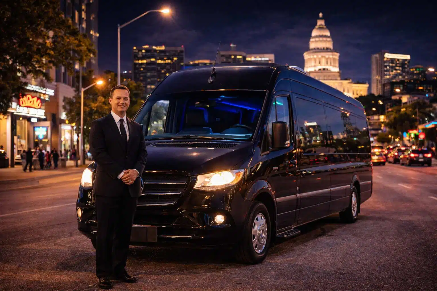 Luxury Sprinter Van Rental with Driver in Pflugerville Texas