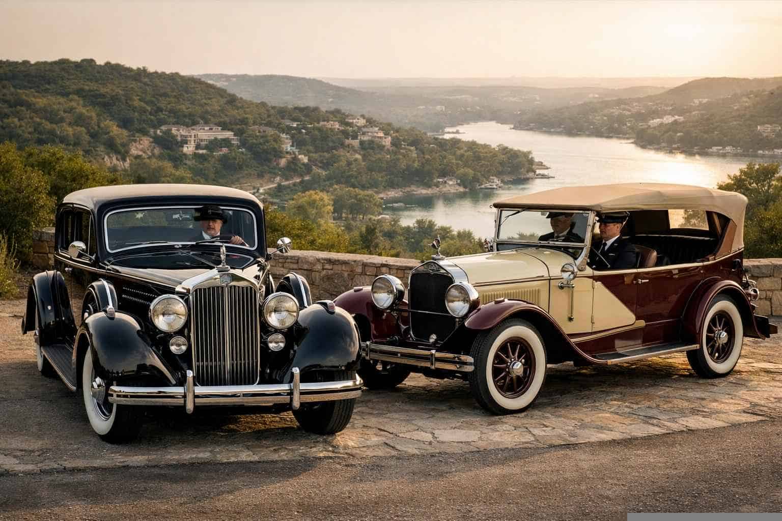 Antique Vehicles with Driver in Bee Cave Texas