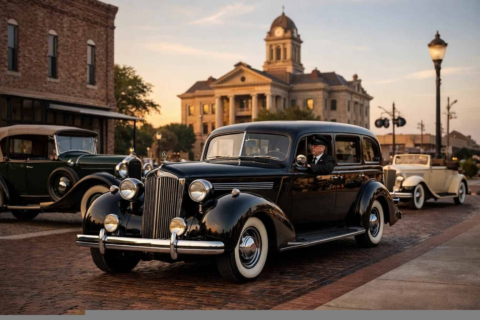 Antique Vehicles with Driver in Taylor Texas