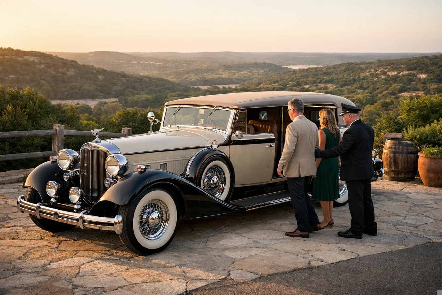 Bee Cave Texas Antique Vehicle Rental with Driver