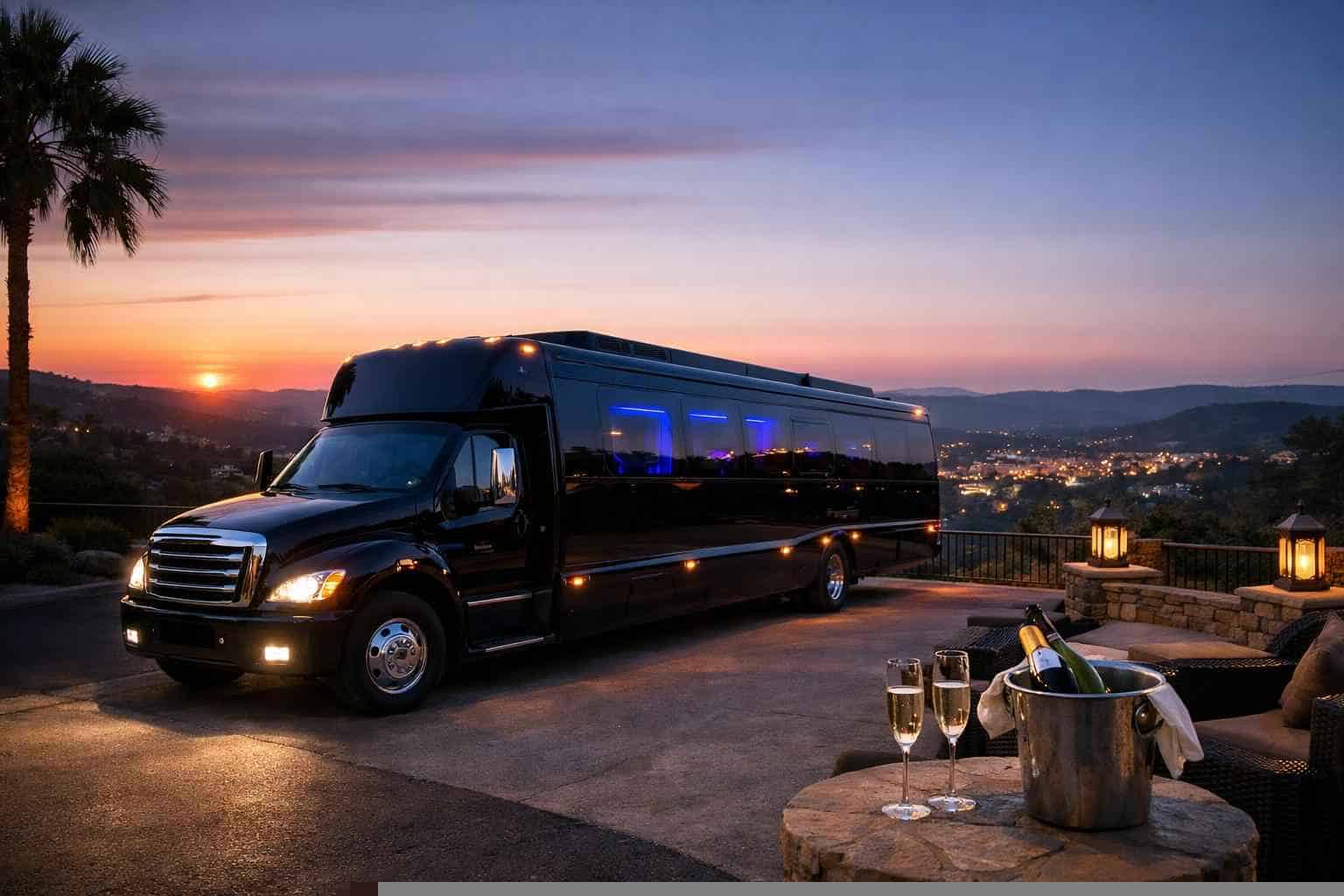 Best Black Party Bus Rental in Sunset Valley Texas
