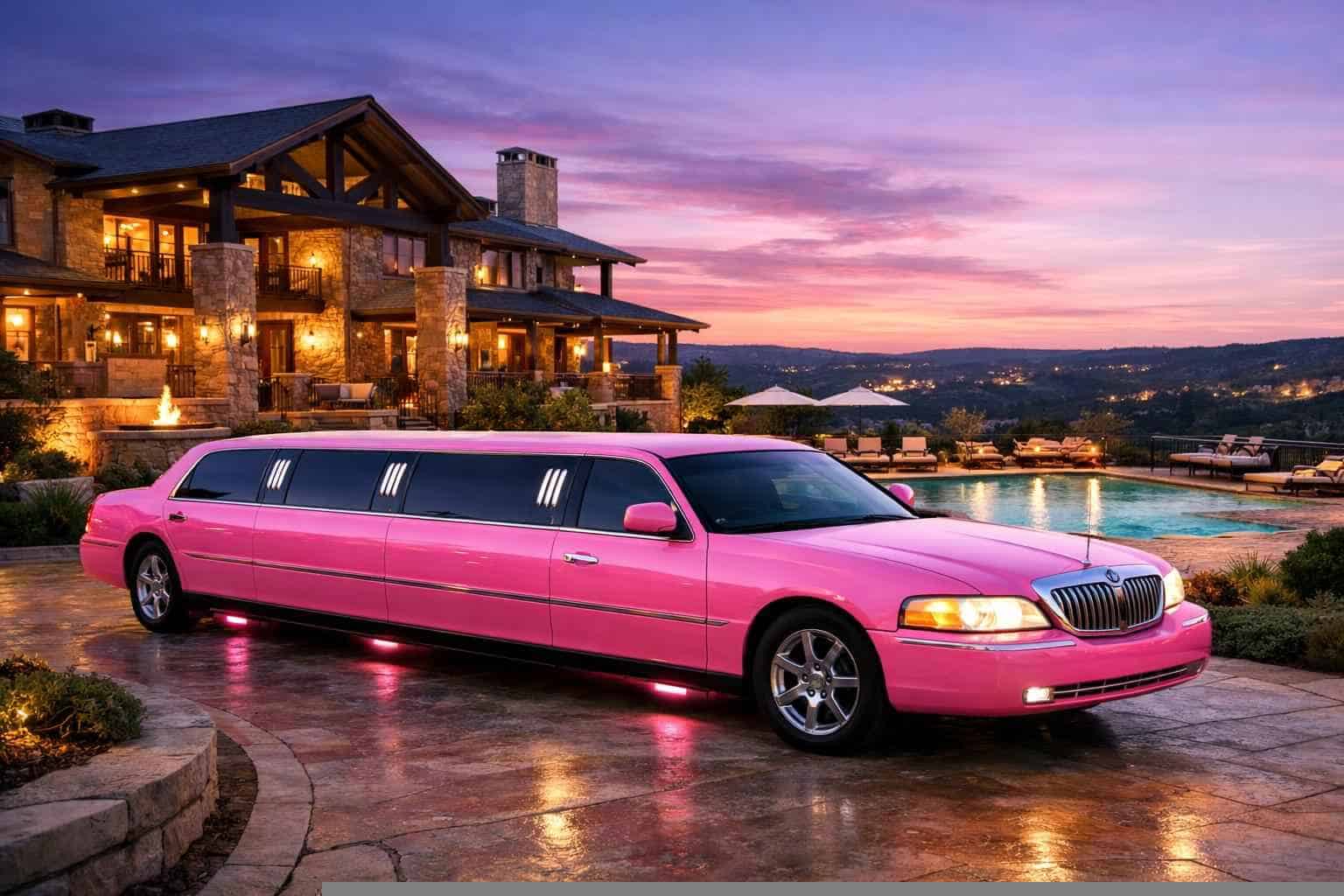 Best Pink Limo Rental in Bee Cave Texas