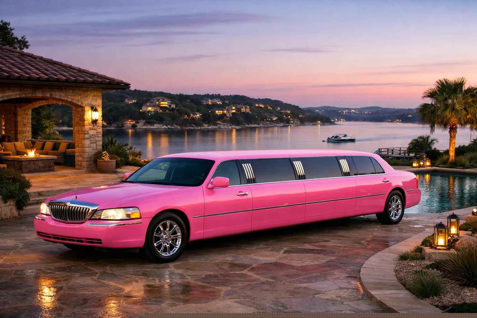 Best Pink Limo Rental in Lakeway Texas