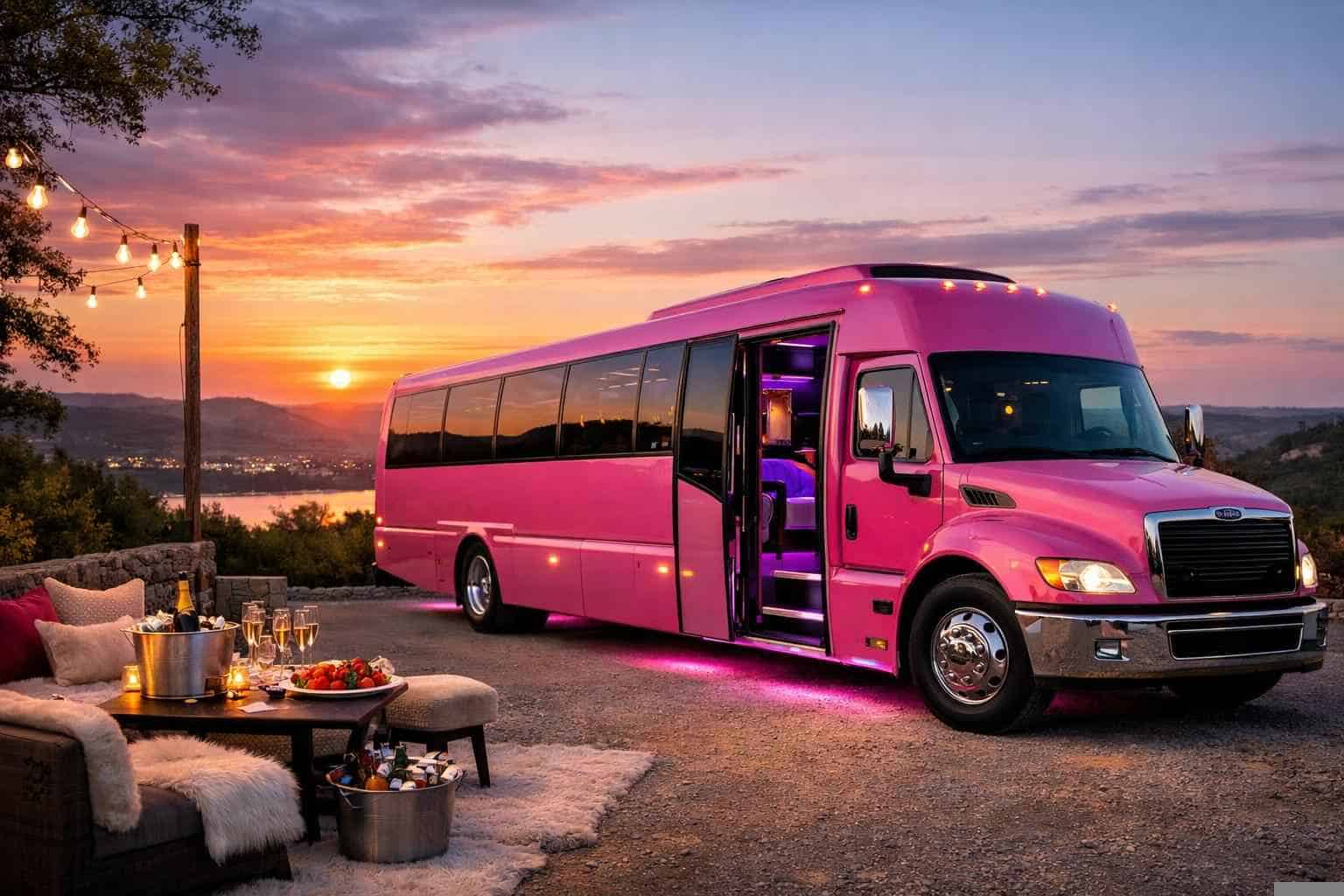 Pink Party Bus Rental In Sunset Valley Texas Best Pink Party Bus Rental in Sunset Valley Texas