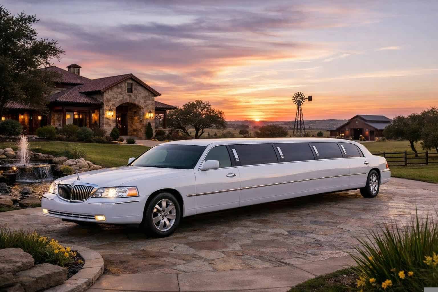 Best White Limo Rental in Liberty Hill Texas