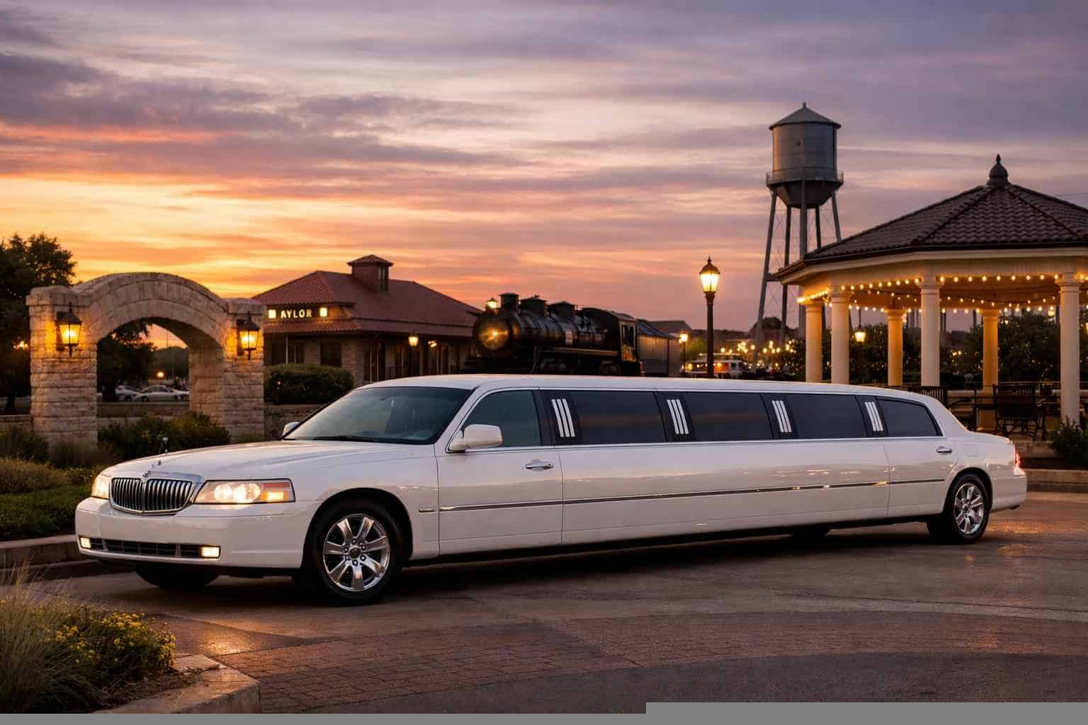 Best White Limo Rental in Taylor Texas