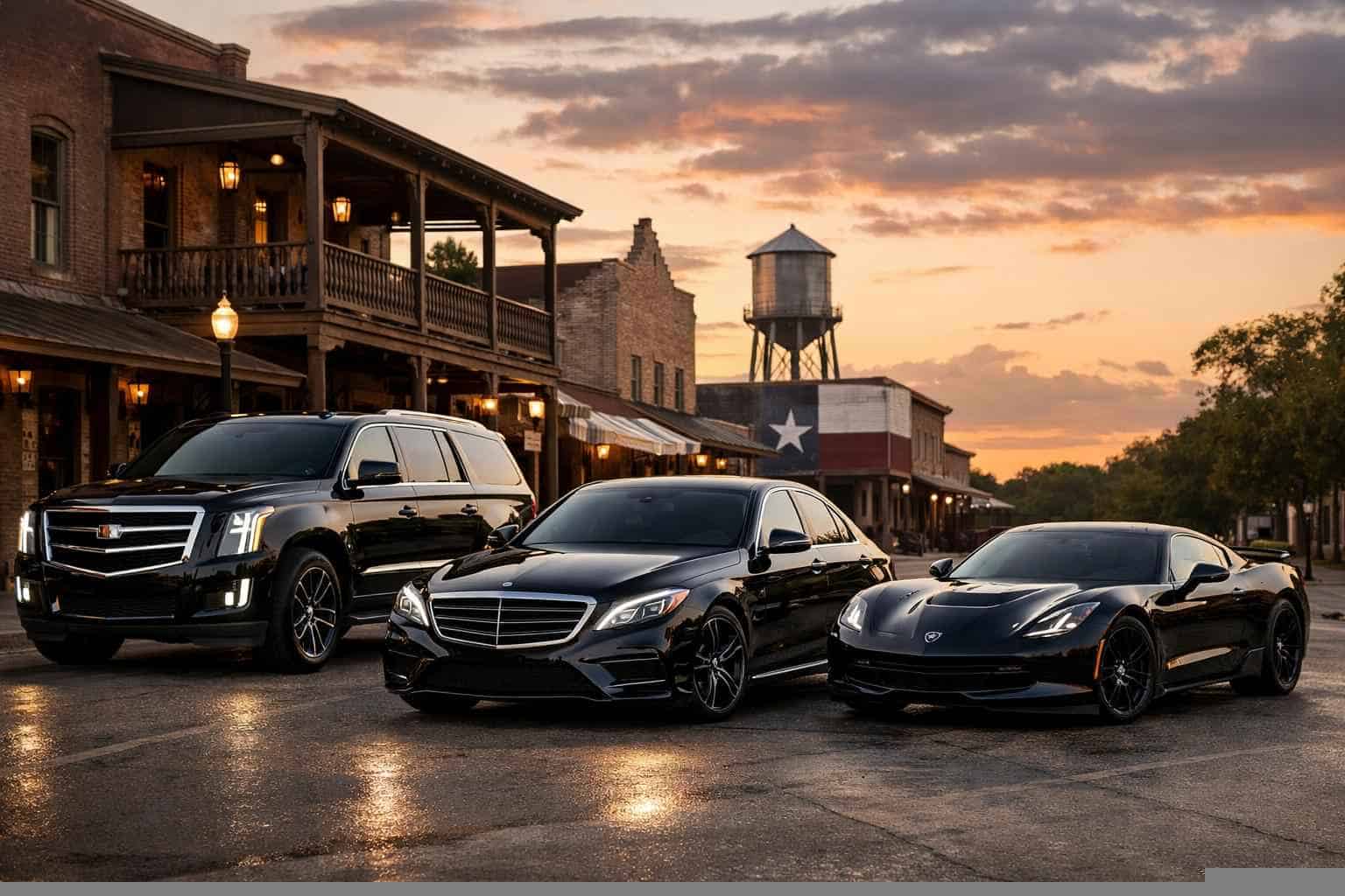 Black Cars in Bastrop Texas