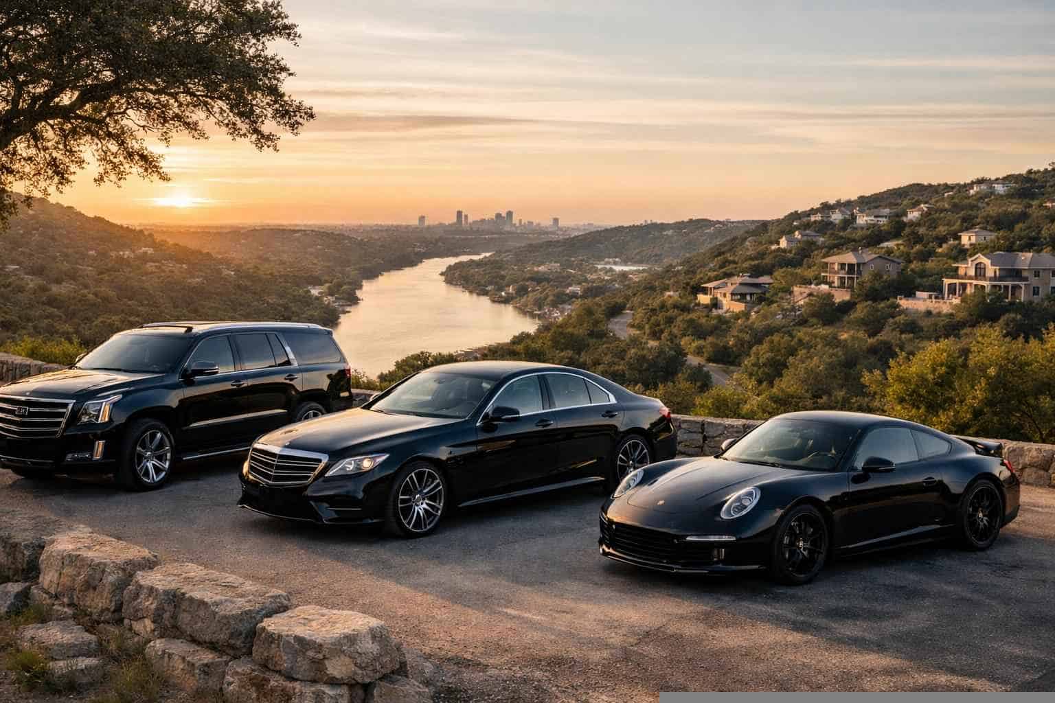 Black Cars in West Lake Hills Texas