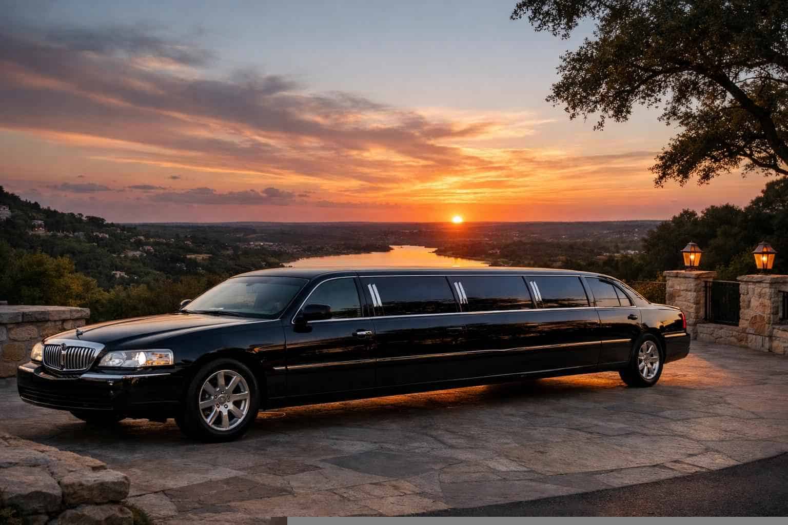 Black Limo Rental Near Me Sunset Valley TX
