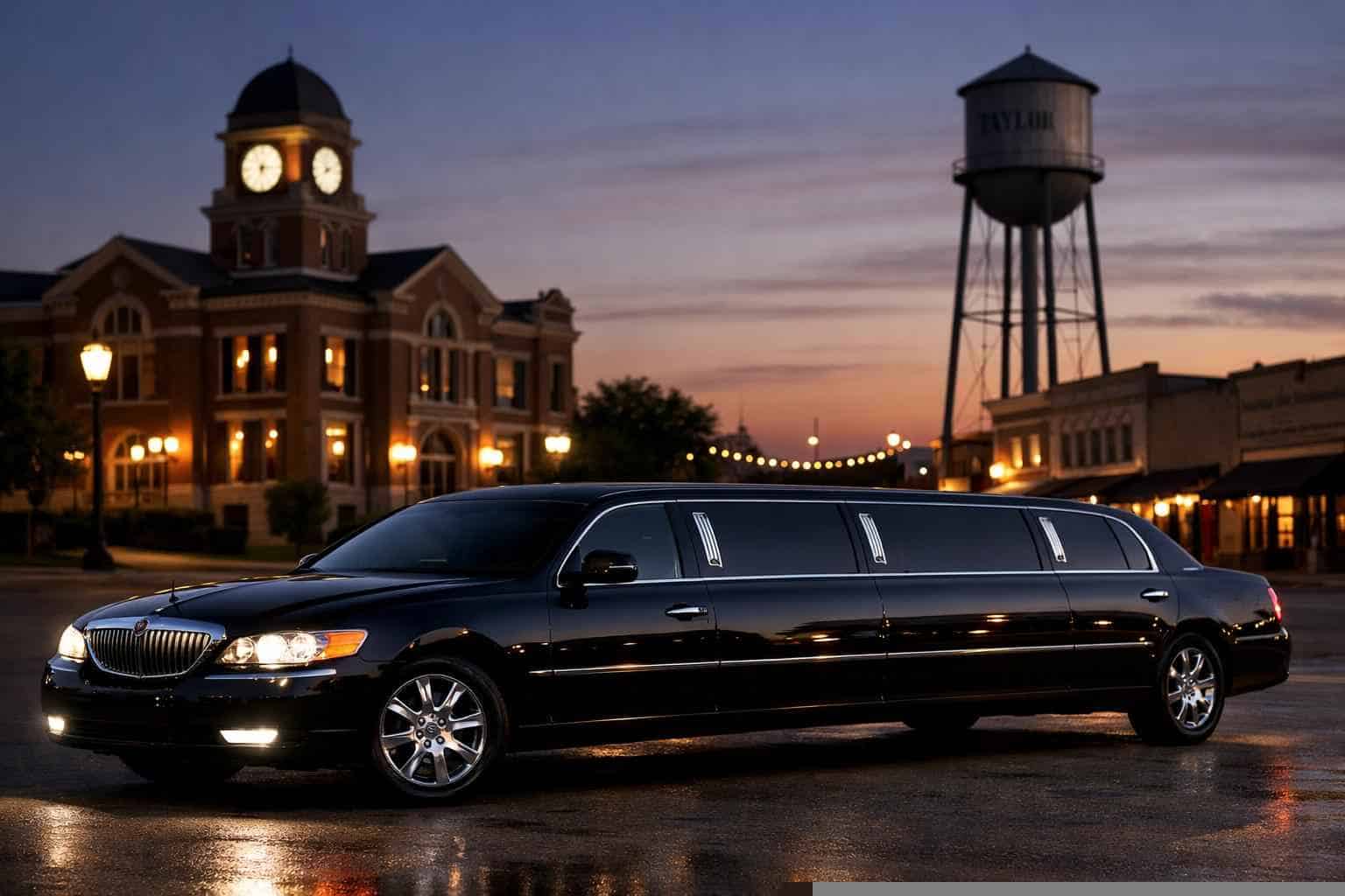 Black Limo Rental Services in Taylor Texas