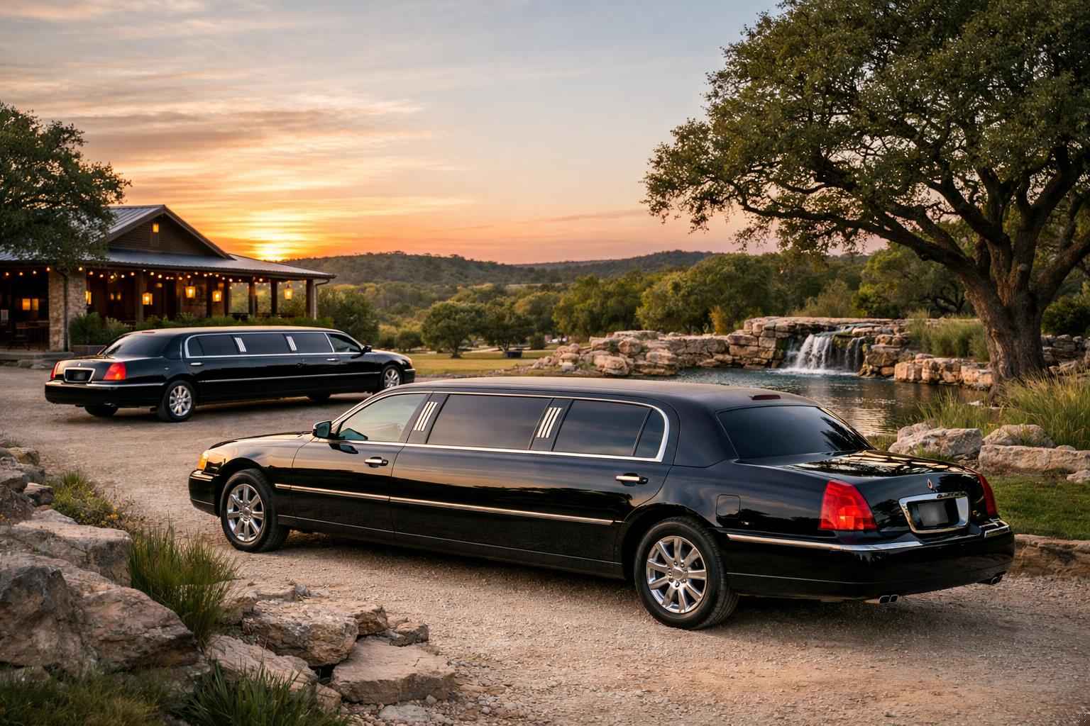 Black Limousines in Dripping Springs Texas