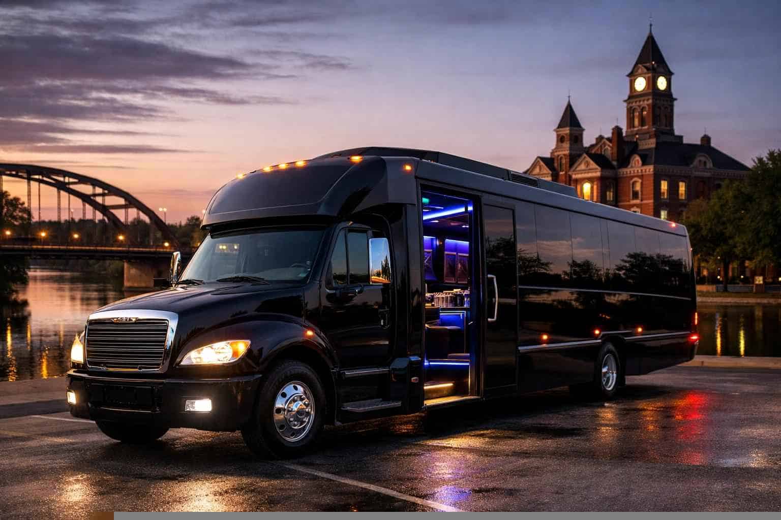 Black Party Bus Rental Bastrop TX