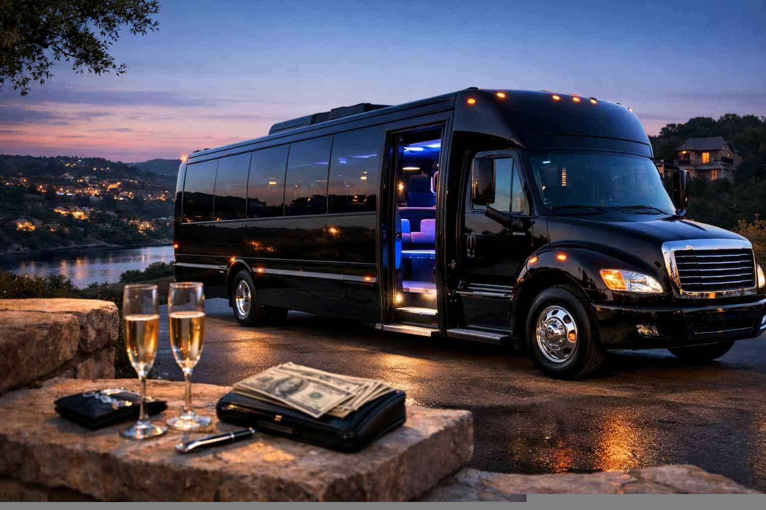Black Party Bus Rental In Bee Cave Texas Black Party Bus Rental Prices In Bee Cave TX