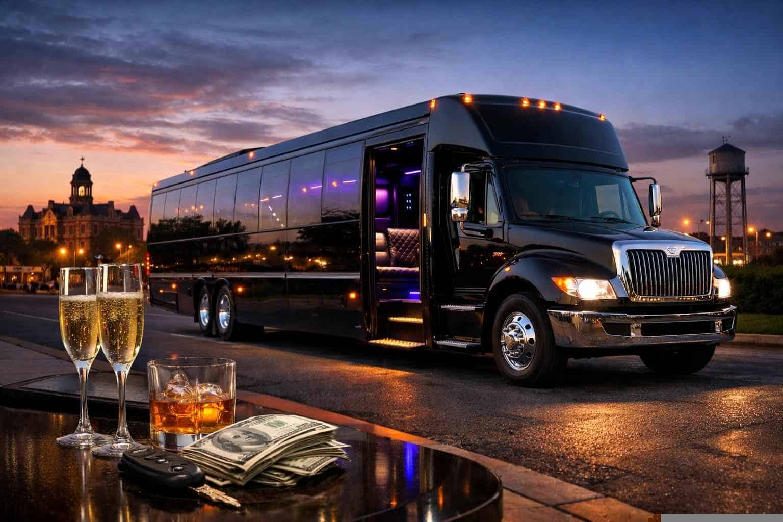 Black Party Bus Rental In Taylor Texas Black Party Bus Rental Prices in Taylor TX