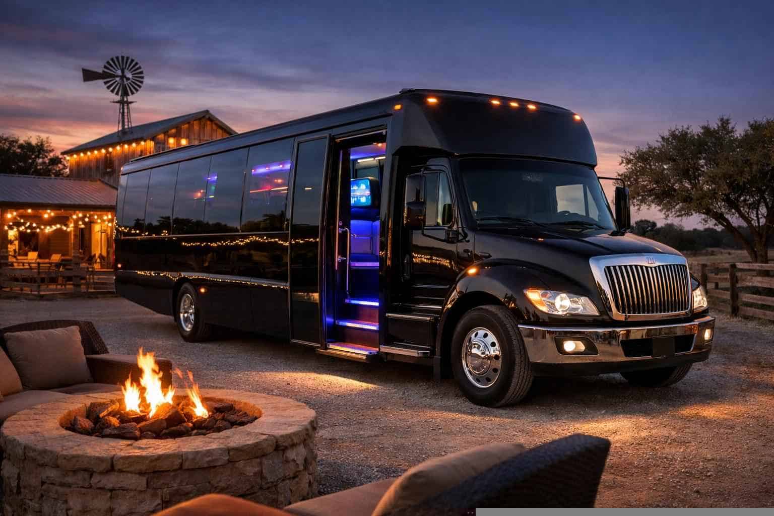 Black Party Bus Service Bastrop TX