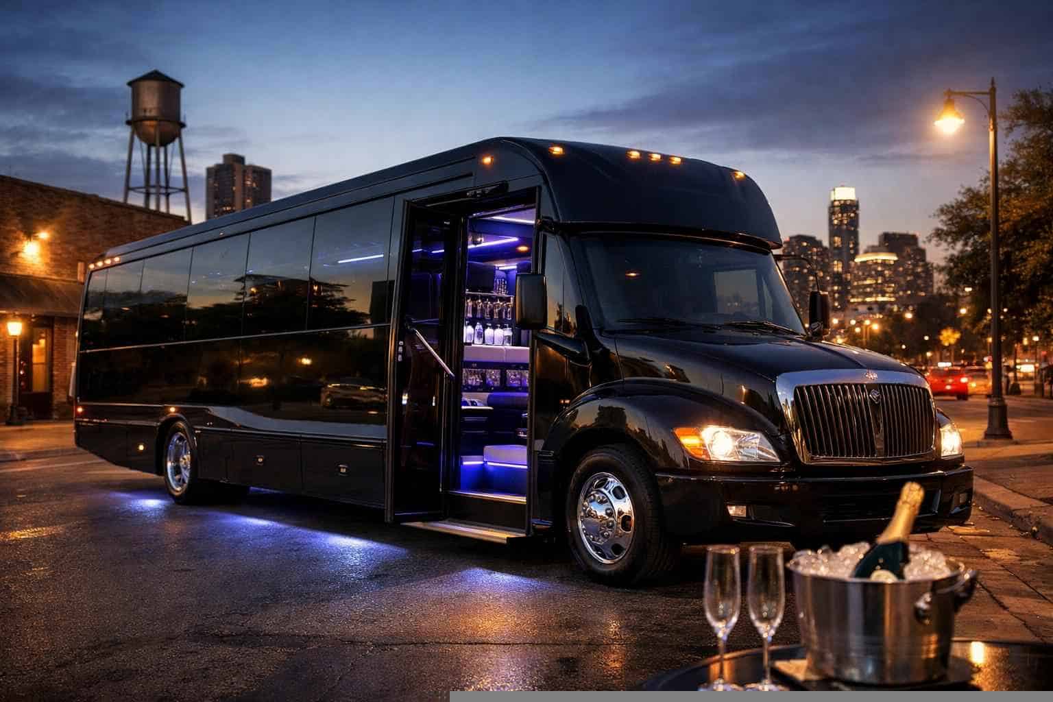 Black Party Bus Service Elgin TX