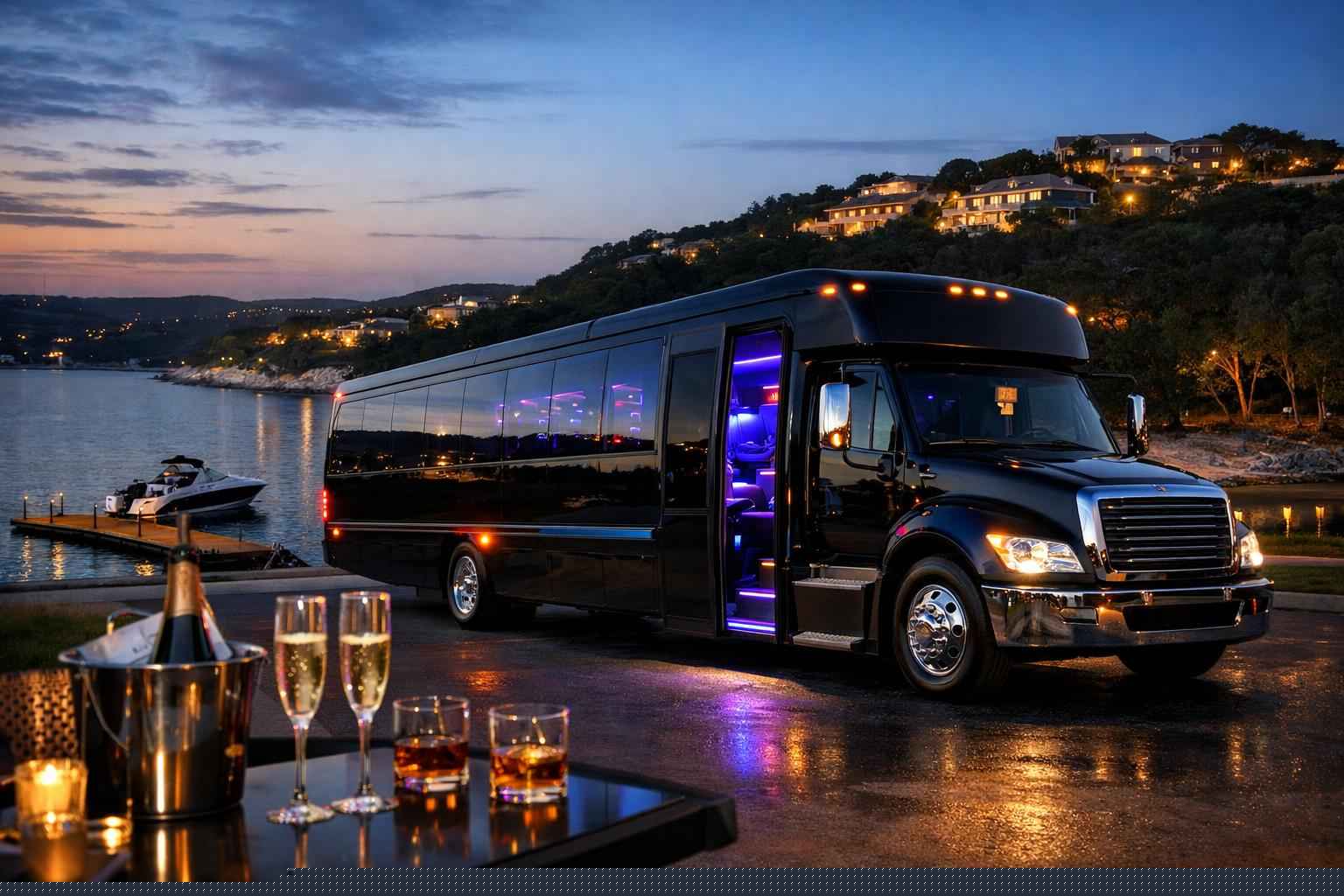 Black Party Bus Service Lakeway TX