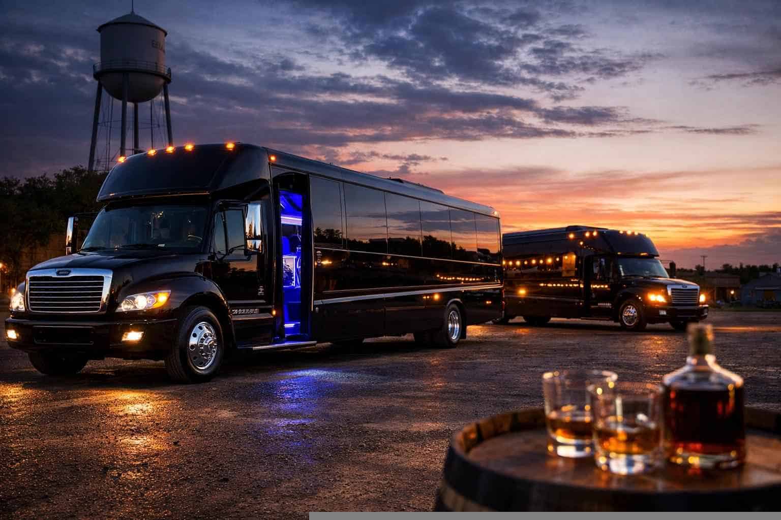 Black Party Buses in Elgin Texas