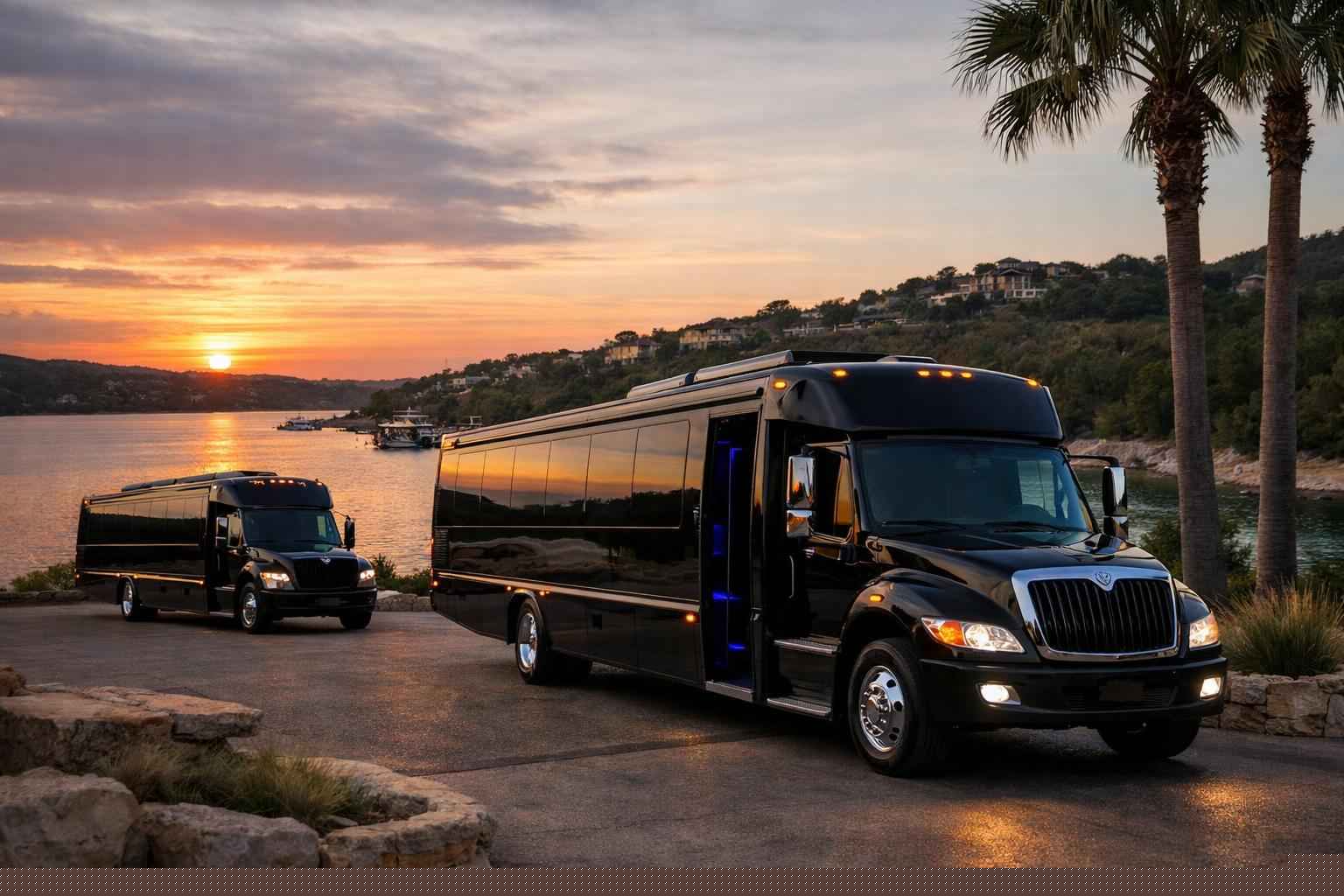 Black Party Buses in Lakeway Texas