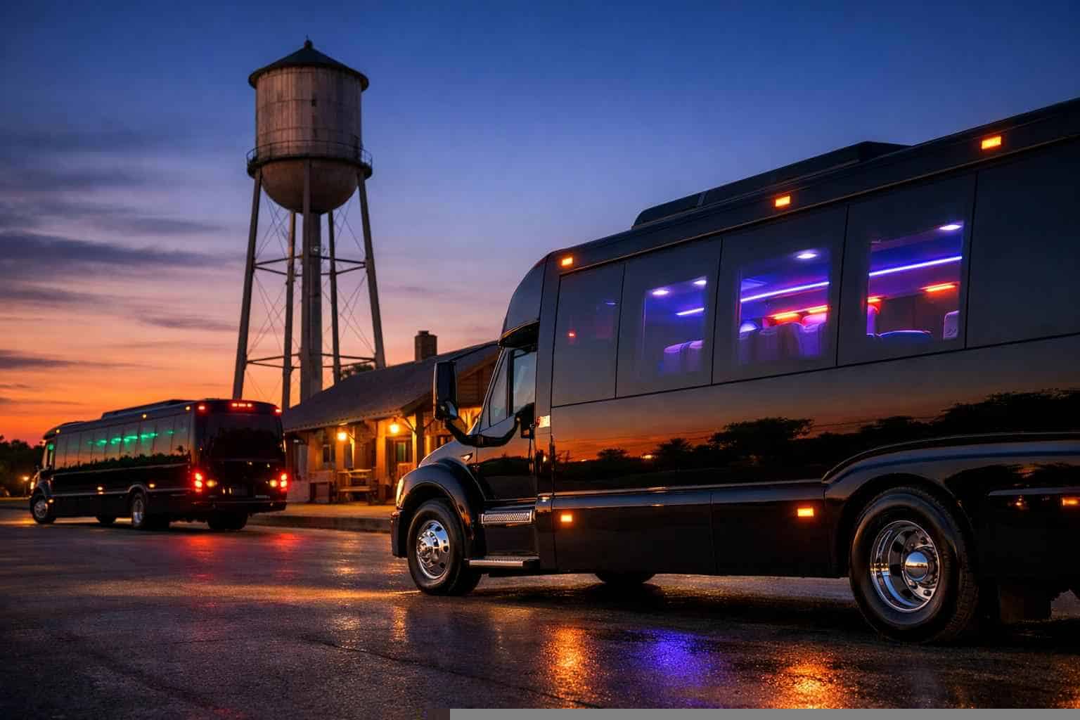 Black Party Bus Rental In Taylor Texas Black Party Buses in Taylor Texas