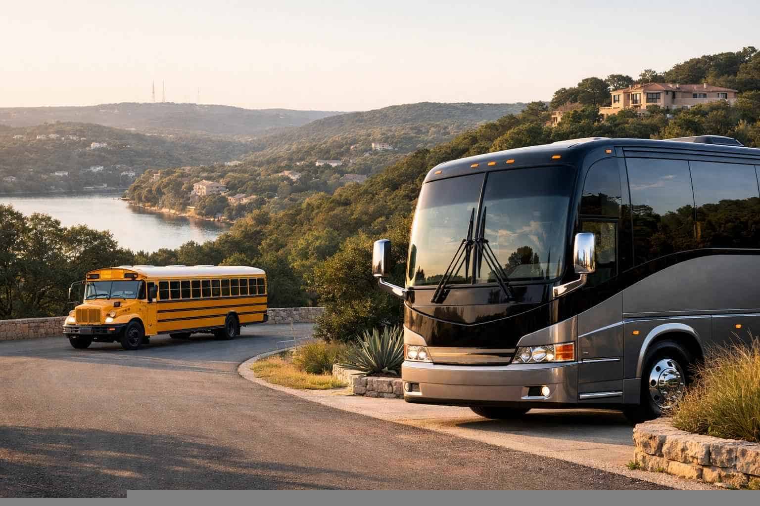 Buses in West Lake Hills Texas