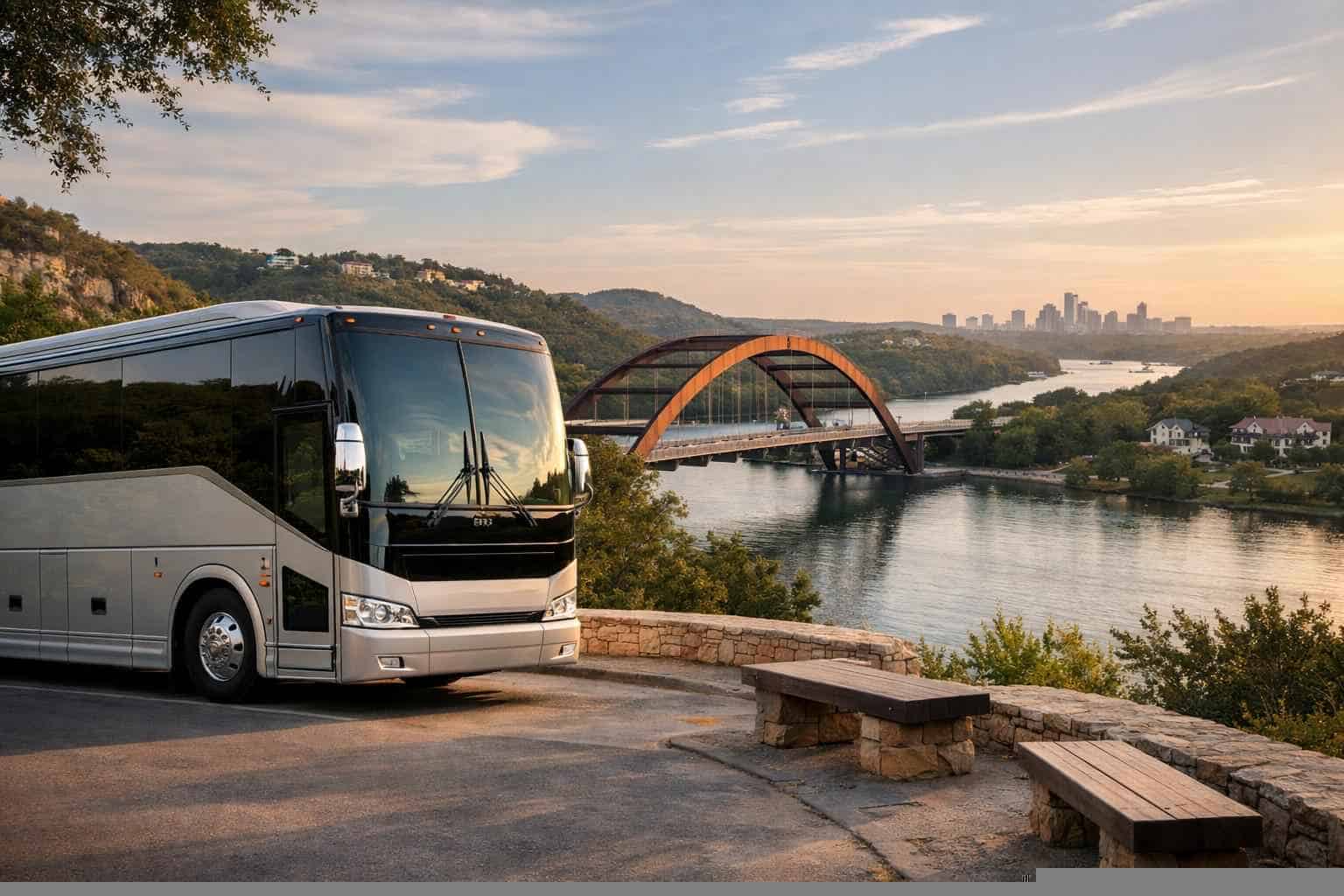 Charter Bus Rental Near Me West Lake Hills TX