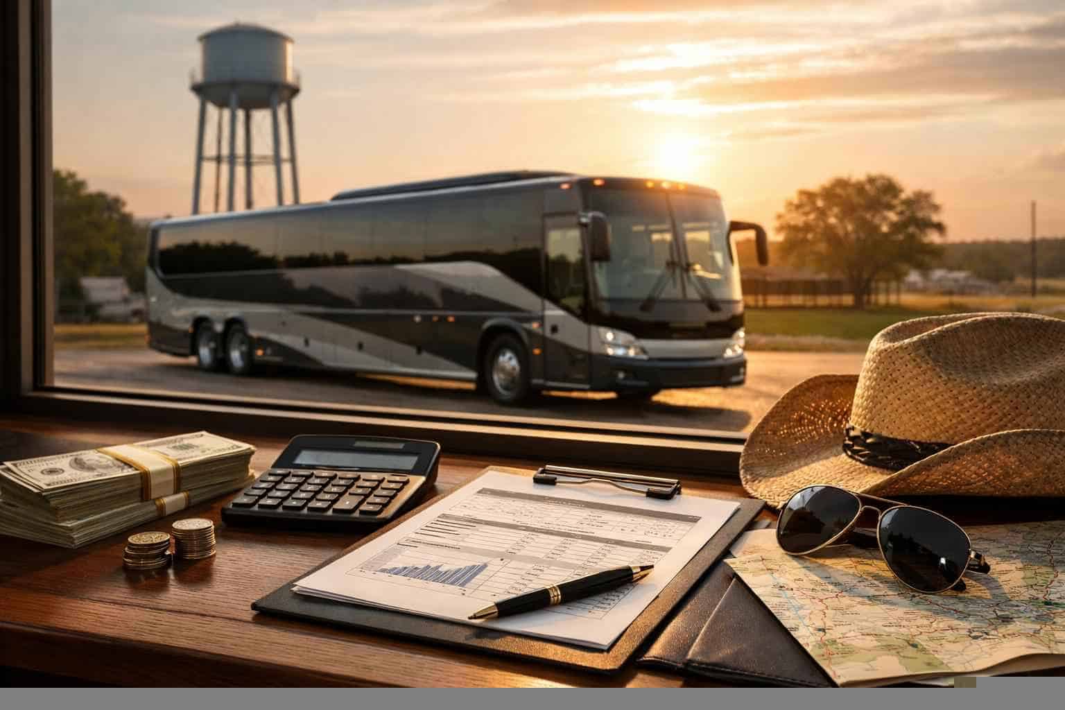 Charter Bus Rental Prices in Elgin TX