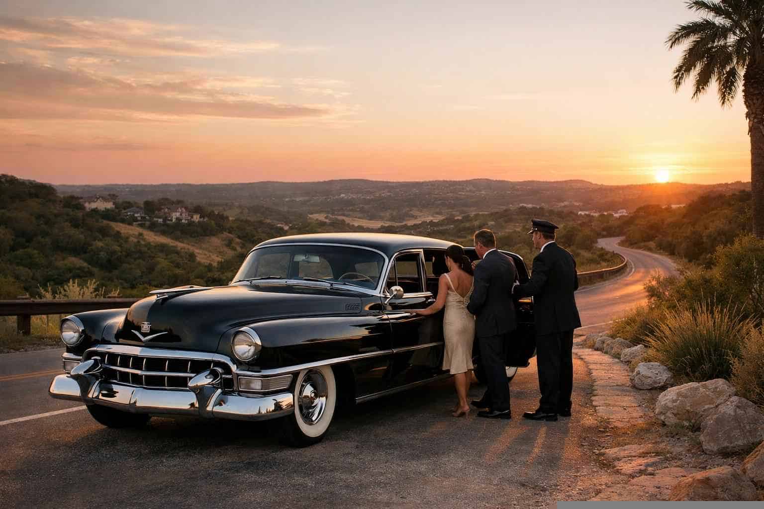 Classic Car Chauffeur Service in Sunset Valley TX