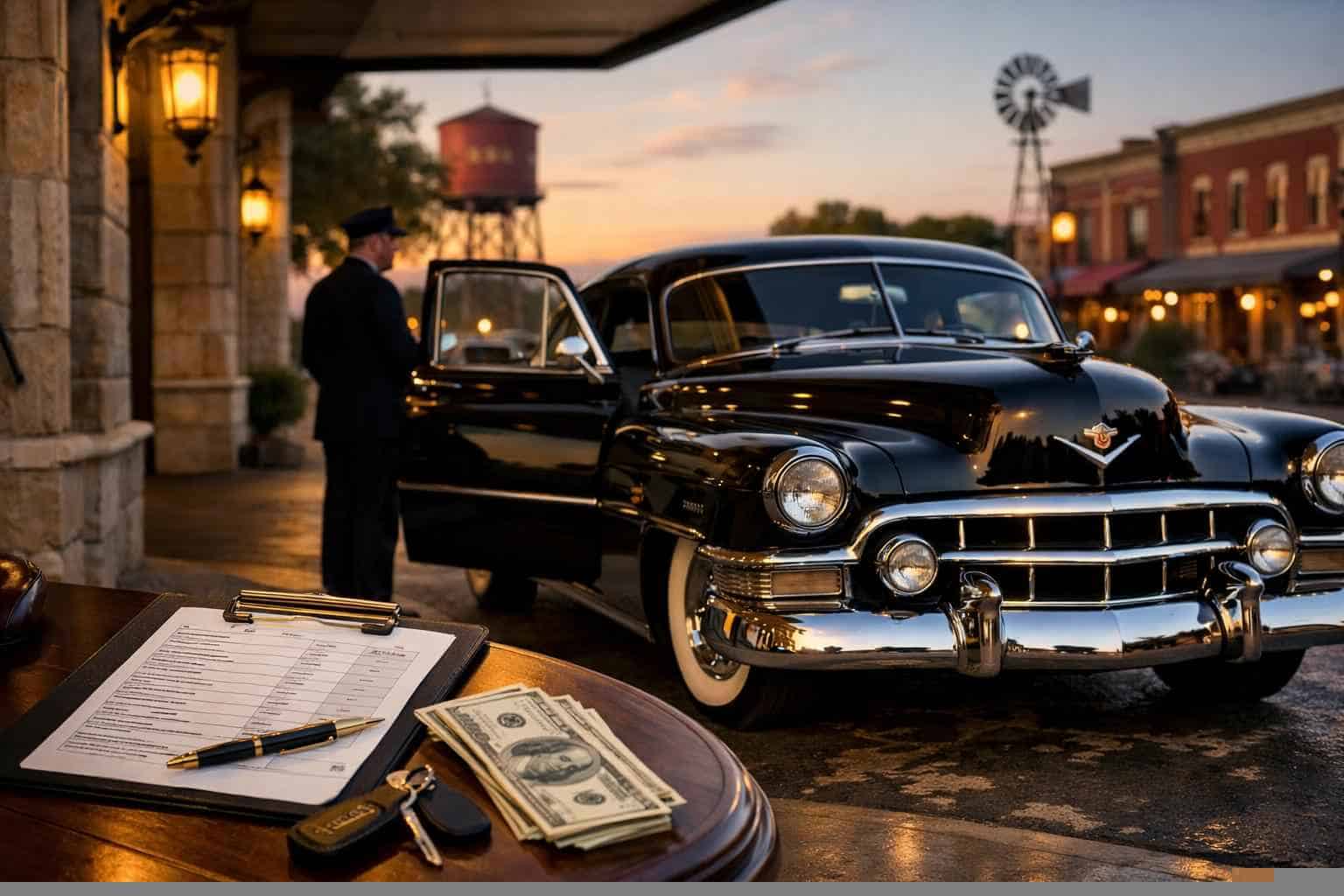 Classic Car Chauffeur Service Prices in Elgin TX
