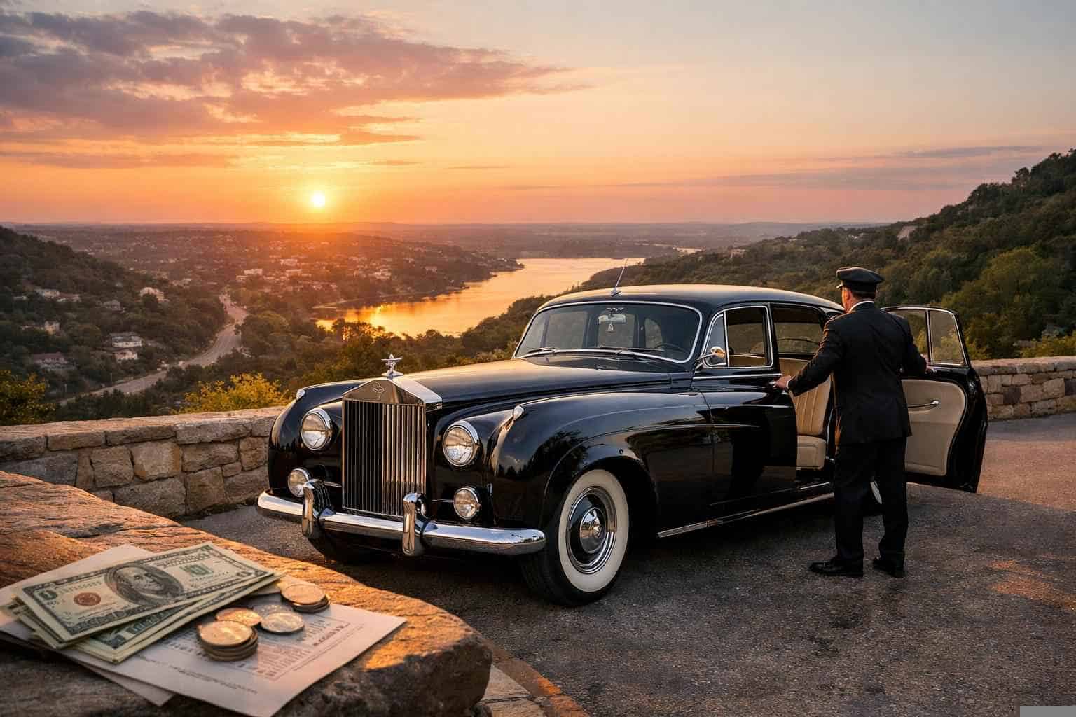 Classic Car Chauffeur Service Prices in Sunset Valley TX