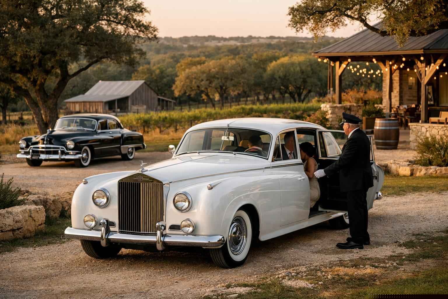 Classic Car Chauffeur Service In Dripping Springs Texas Classic Cars with Chauffeur in Dripping Springs Texas