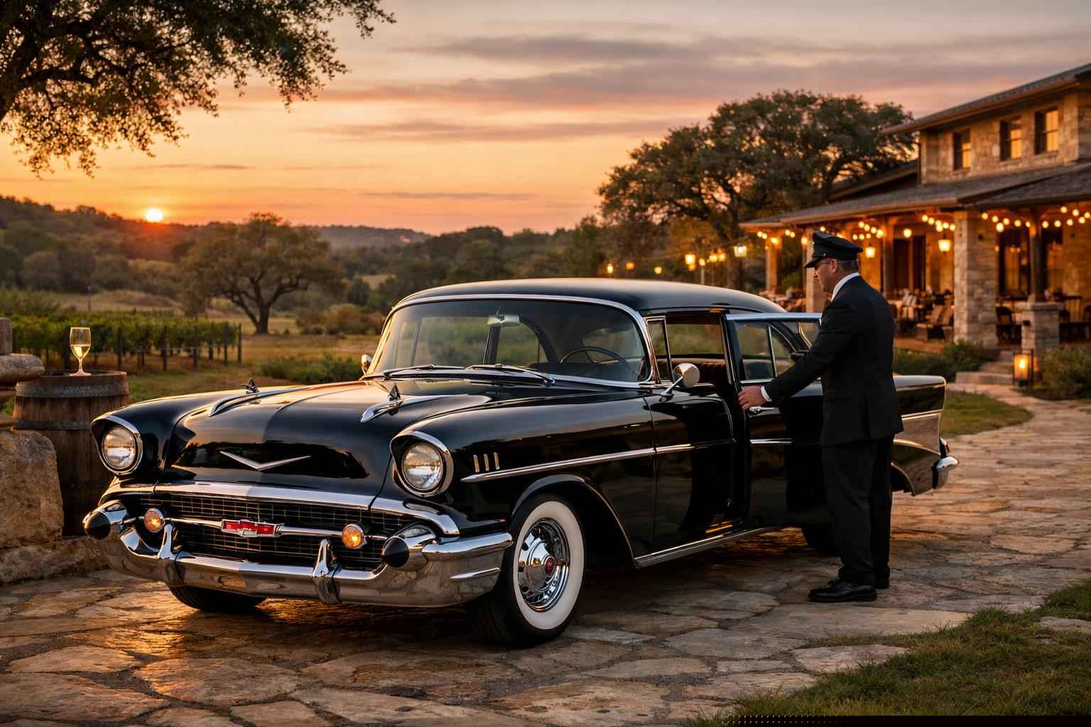 Classic Car Chauffeur Service In Dripping Springs Texas Dripping Springs Texas Classic Car Chauffeur Service