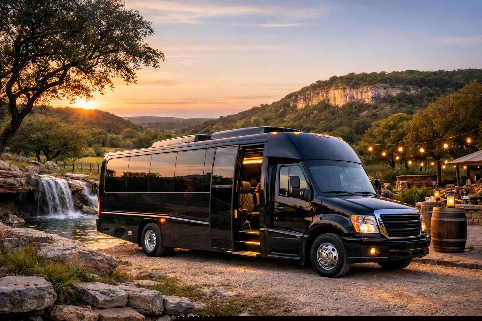Dripping Springs Texas Shuttle Bus Rental