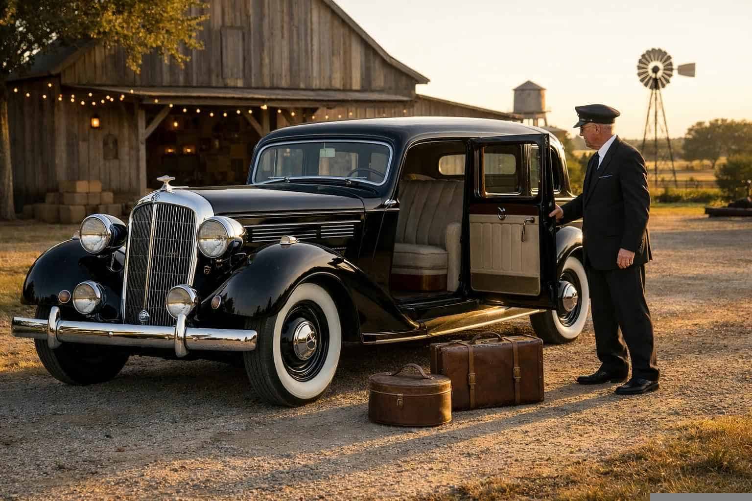 Elgin Texas Antique Vehicle Rental with Driver