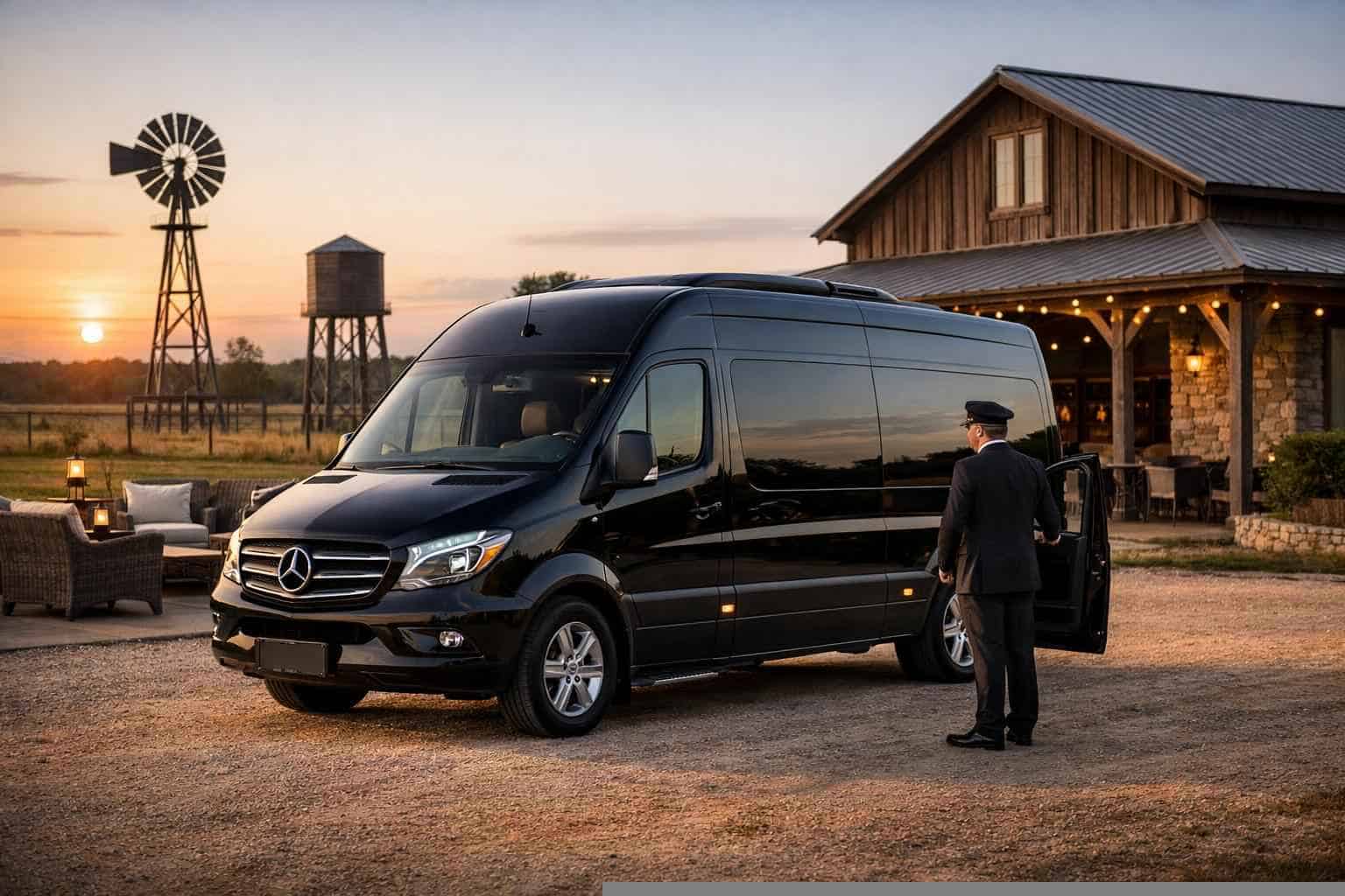 Elgin Texas Sprinter Van Rental with Driver