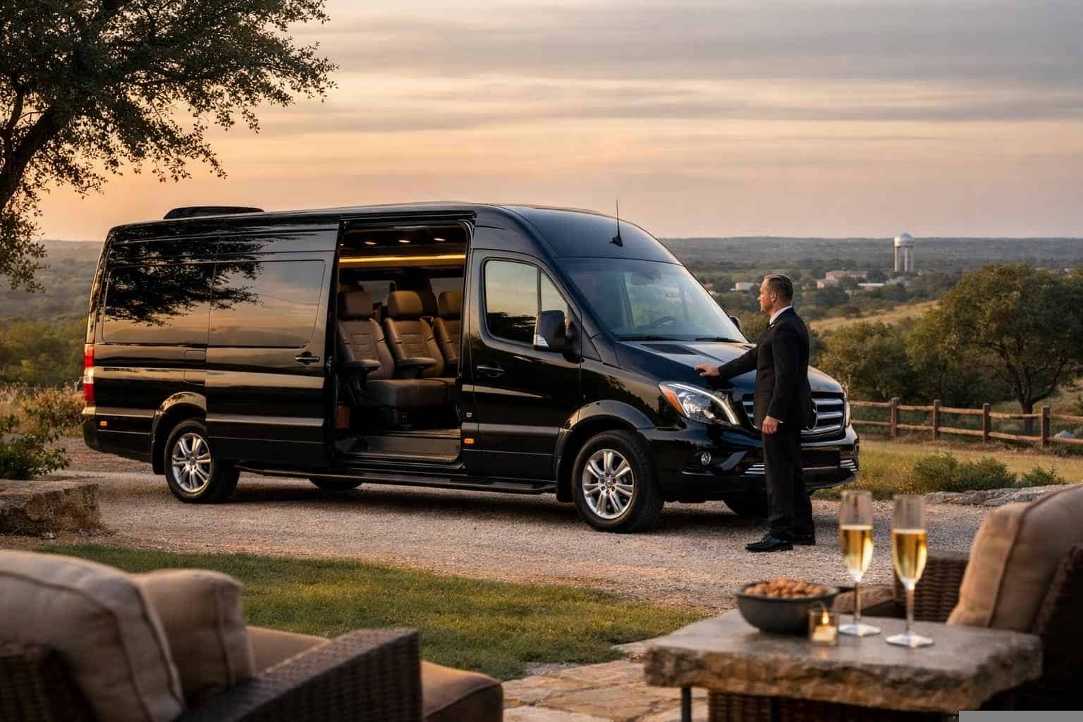 Liberty Hill Texas Passenger Van with Driver