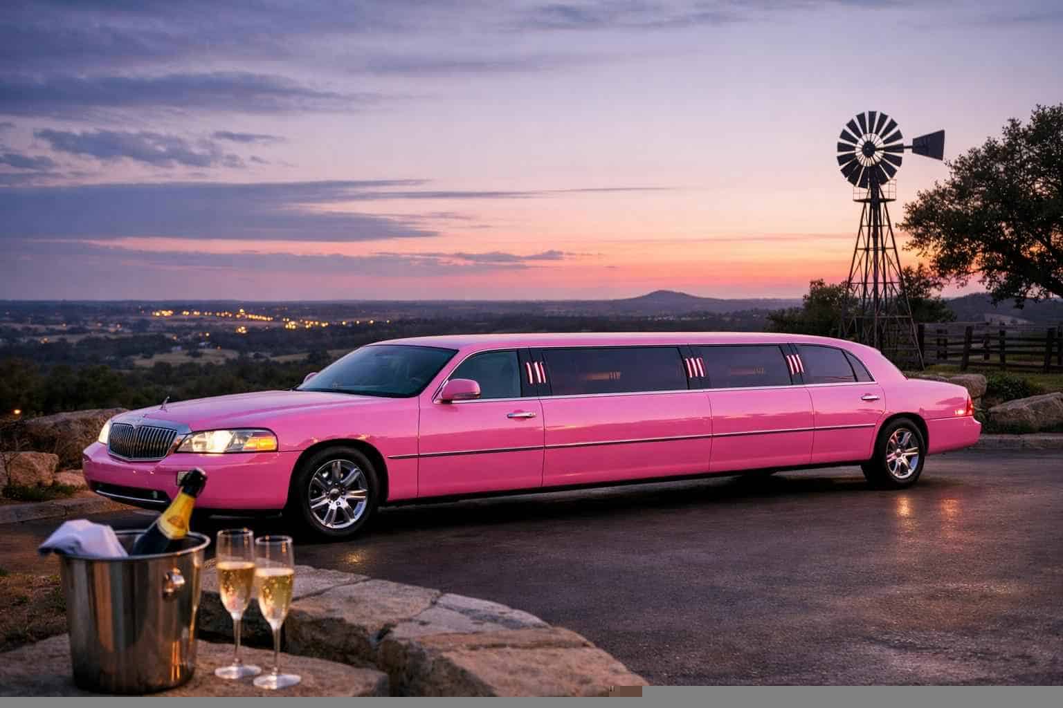 Liberty Hill Texas Pink Limo Rental