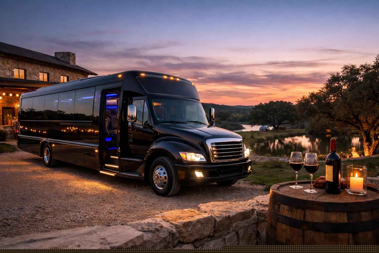 Limo Bus Rental Near Me Dripping Springs TX