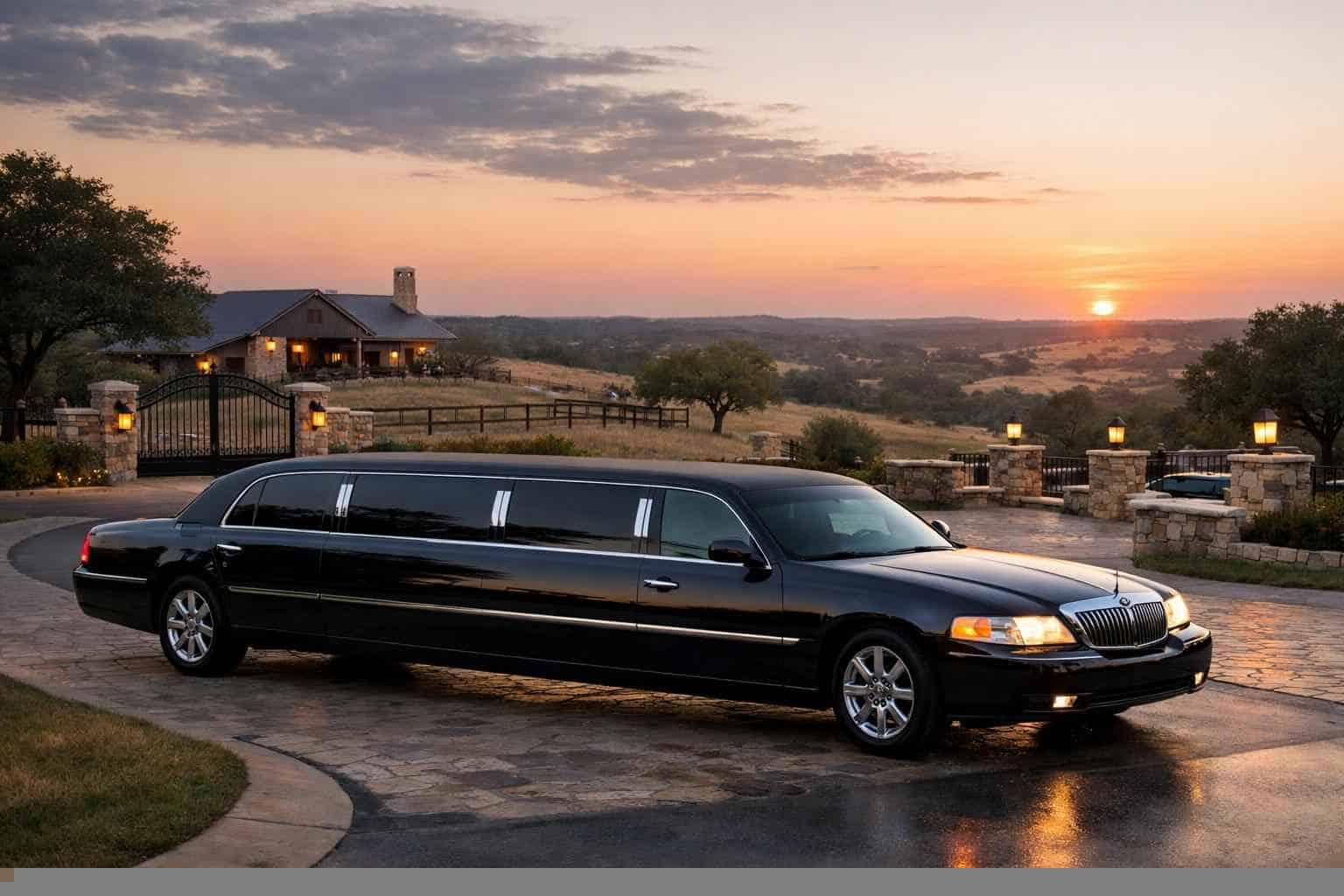 Luxury Black Limo Rental in Liberty Hill Texas