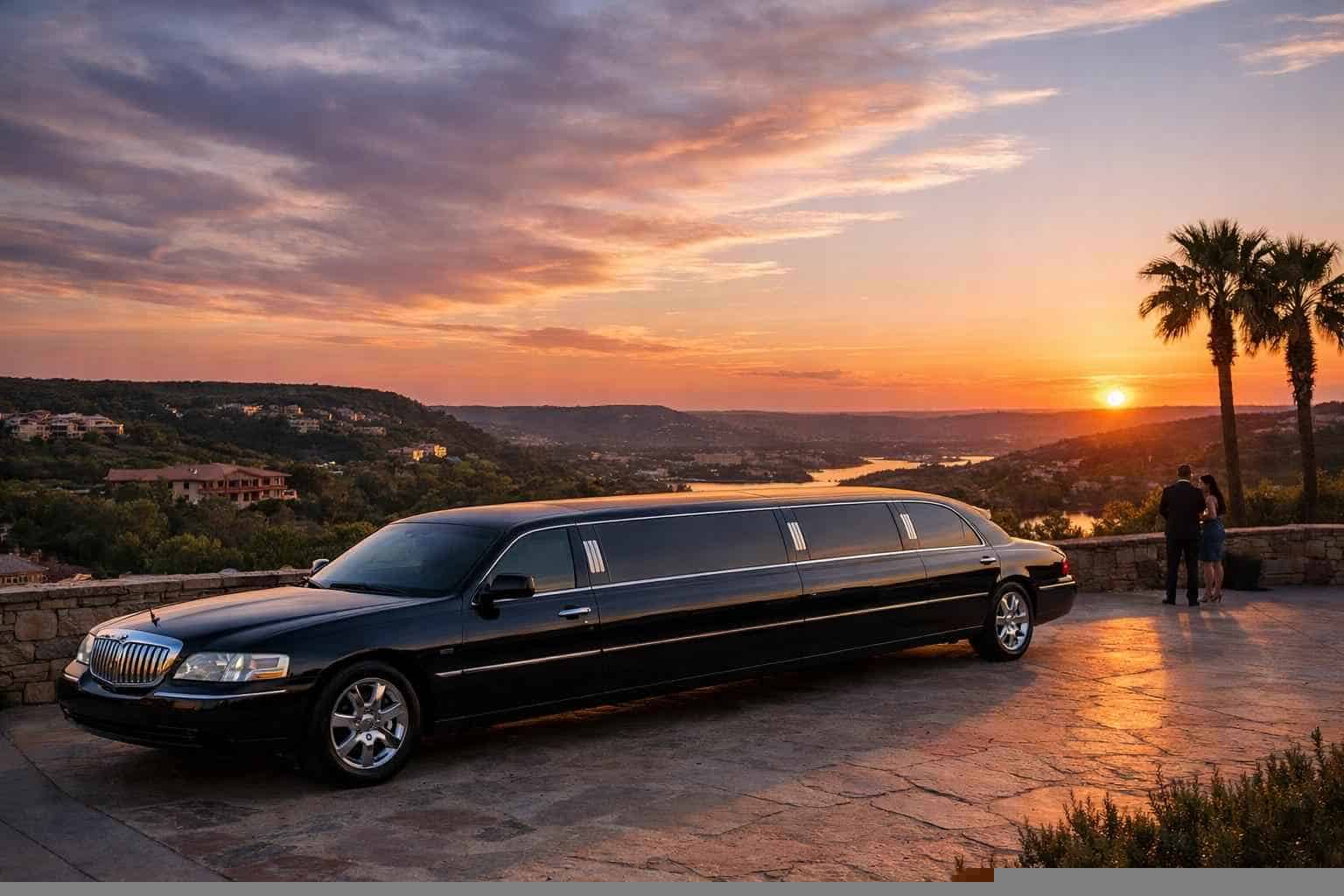 Luxury Black Limo Rental in Sunset Valley Texas