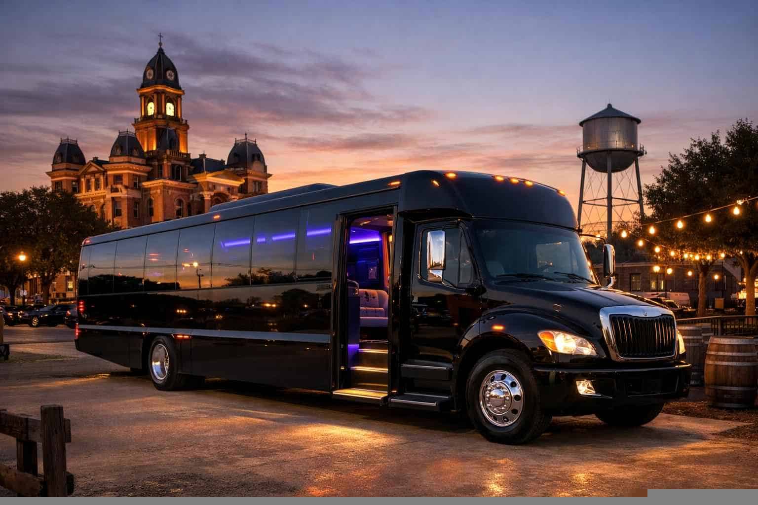 Black Party Bus Rental In Lockhart Texas Luxury Black Party Bus Rental in Lockhart Texas