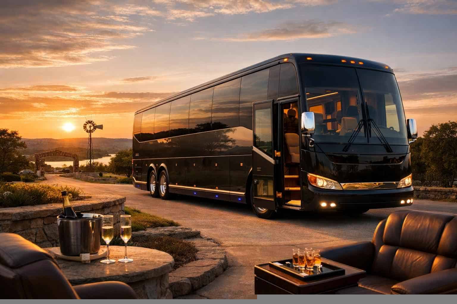 Luxury Bus Rental in Liberty Hill Texas