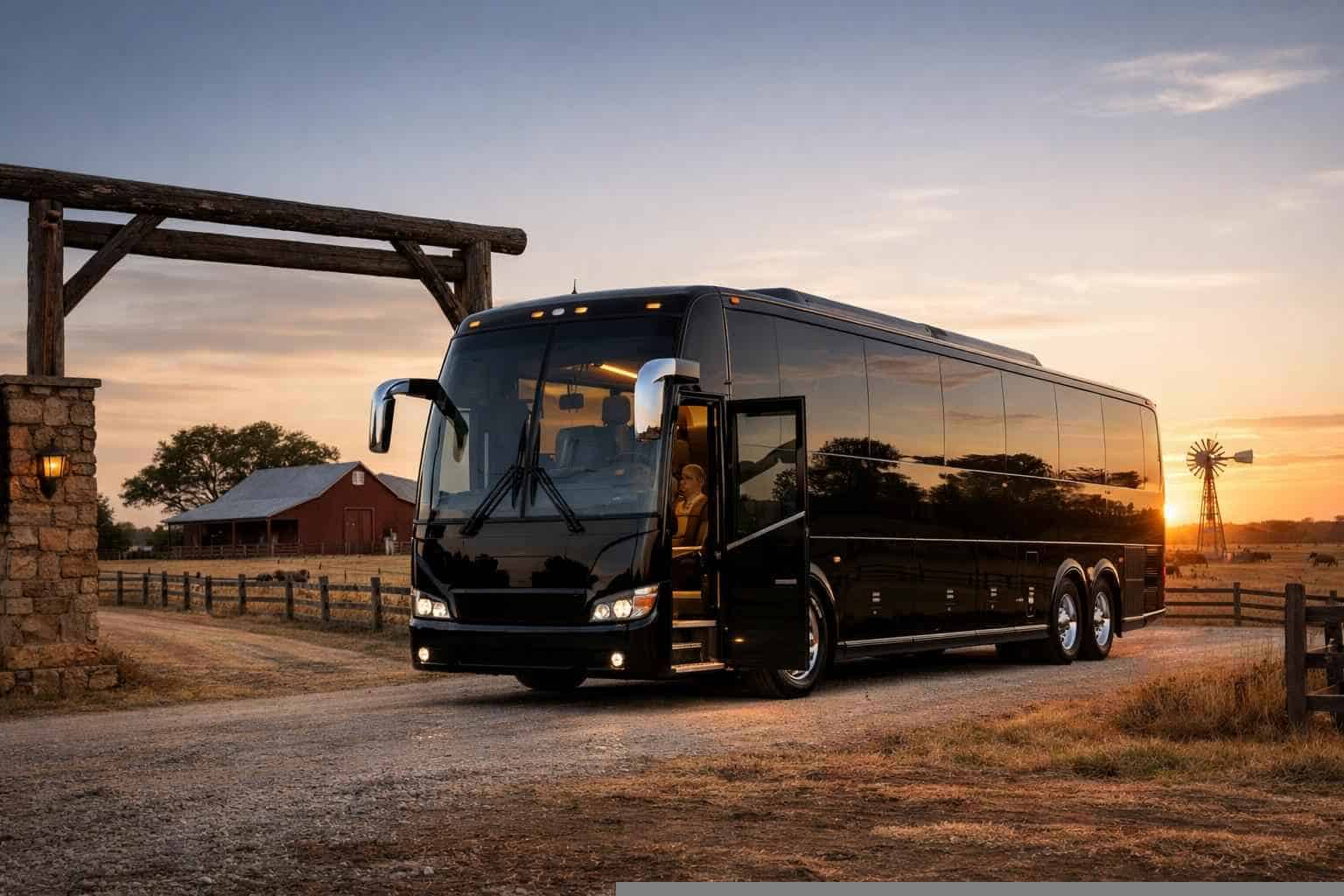 Luxury Charter Bus Rental in Elgin Texas