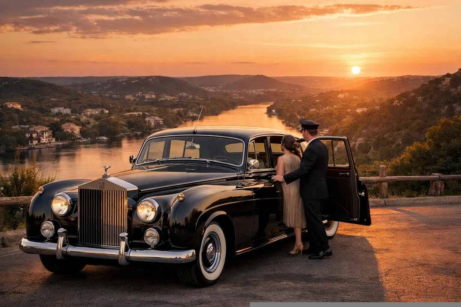 Luxury Classic Car Chauffeur Service in Sunset Valley Texas