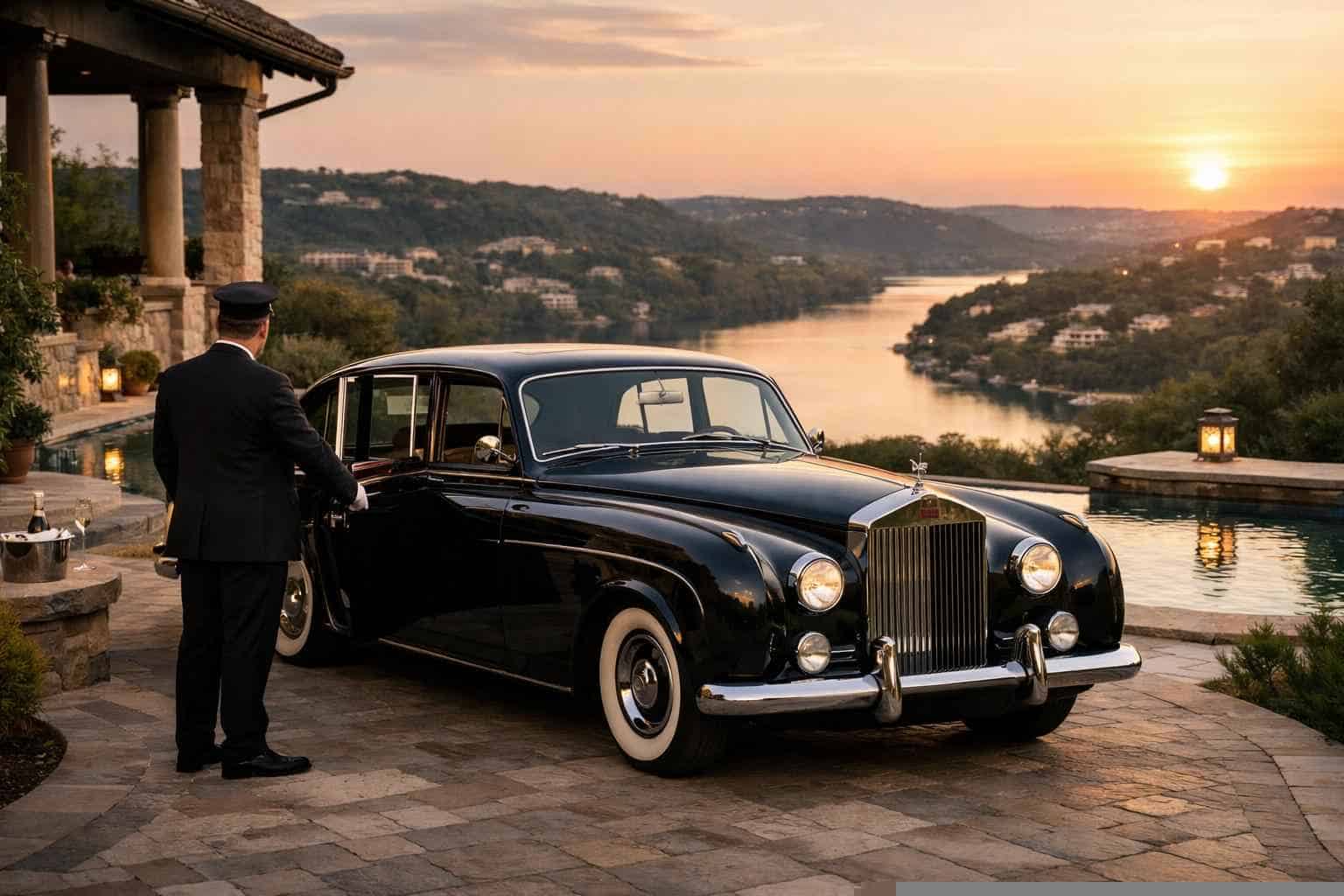 Luxury Classic Car Chauffeur Service in West Lake Hills Texas