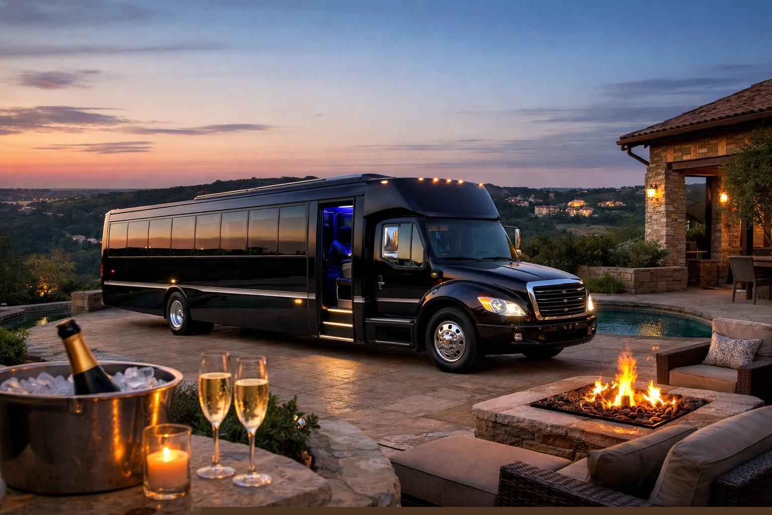 Luxury Limo Bus Rental in Bee Cave Texas